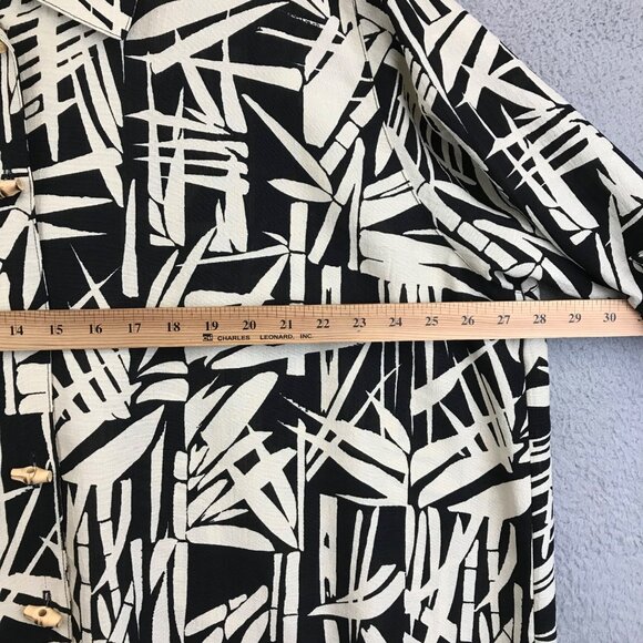 CAROLINE ROSE BLACK AND IVORY 3/4 SLEEVE'S SKIRT TOP JACKET SUIT SIZE 3X - Picture 7 of 8